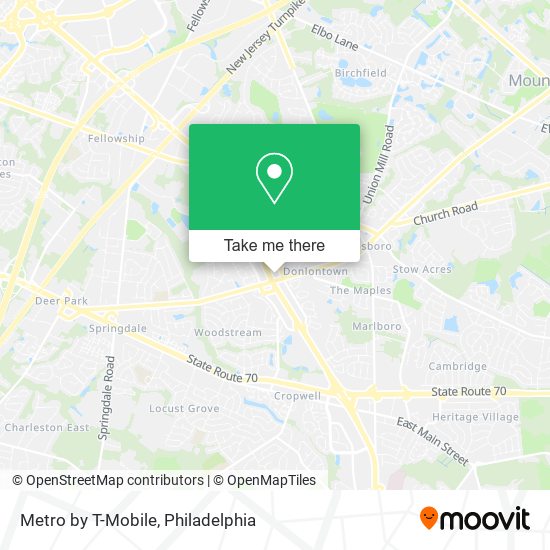 Metro by T-Mobile map