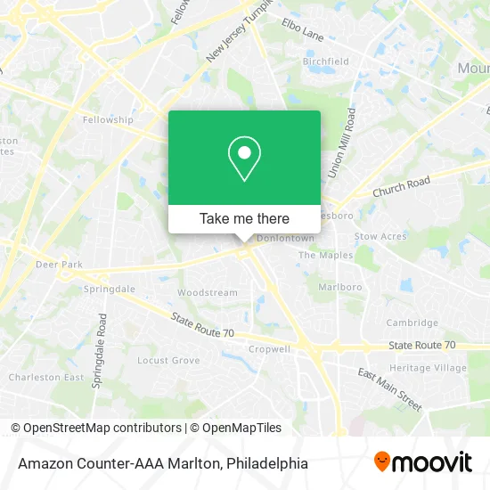 Amazon Counter-AAA Marlton map
