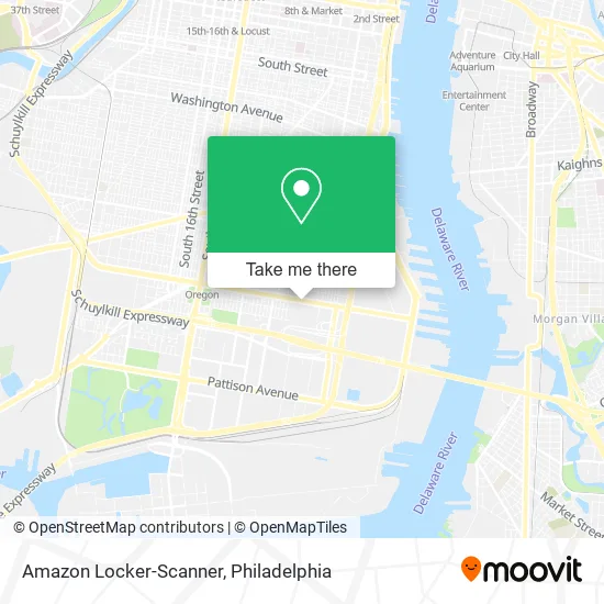Amazon Locker-Scanner map