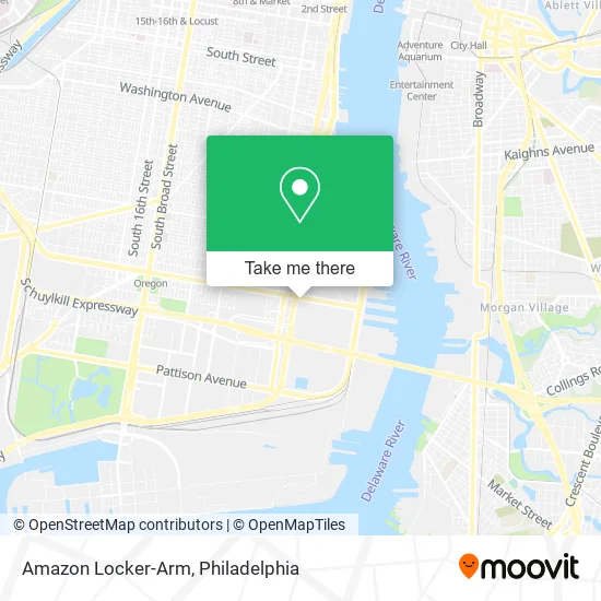 Mapa de Amazon Locker-Arm