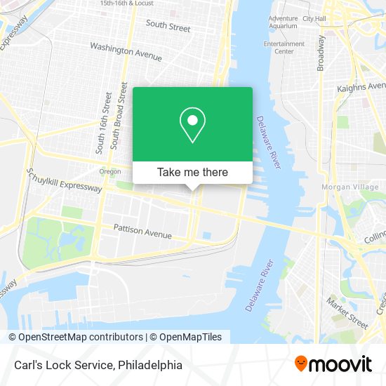 Carl's Lock Service map