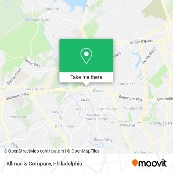 Mapa de Allman & Company