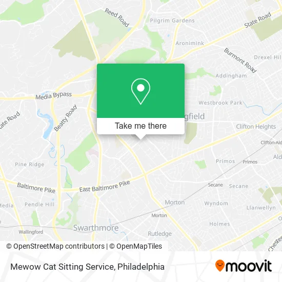 Mewow Cat Sitting Service map