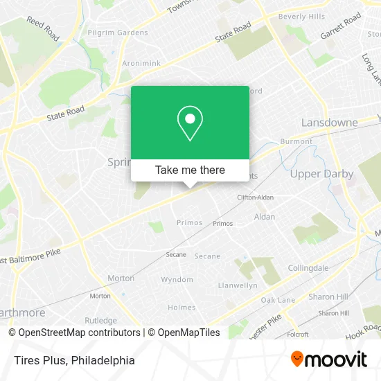 Tires Plus map