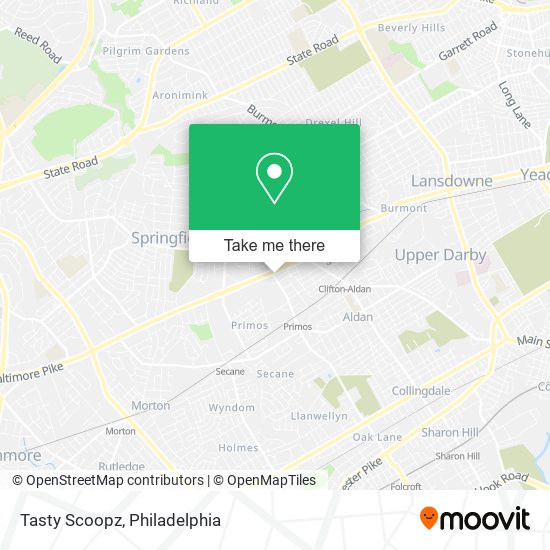 Mapa de Tasty Scoopz