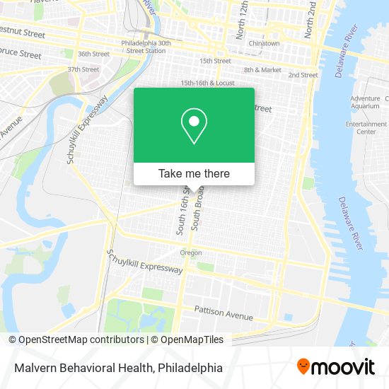 Mapa de Malvern Behavioral Health