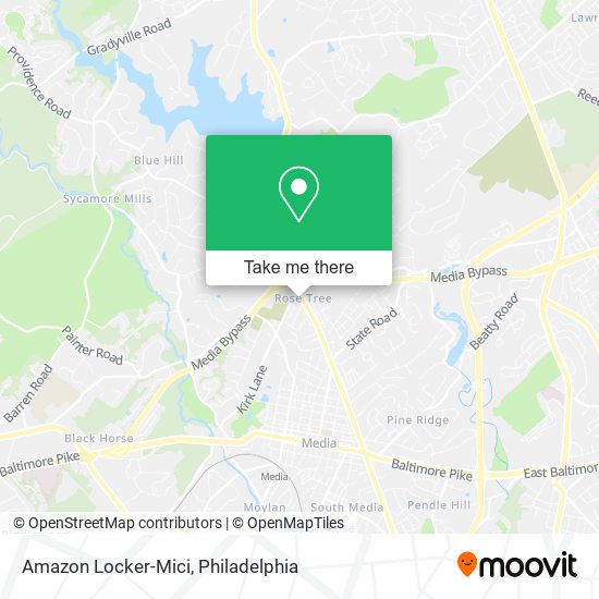 Amazon Locker-Mici map