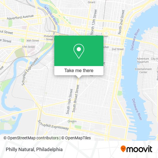Philly Natural map