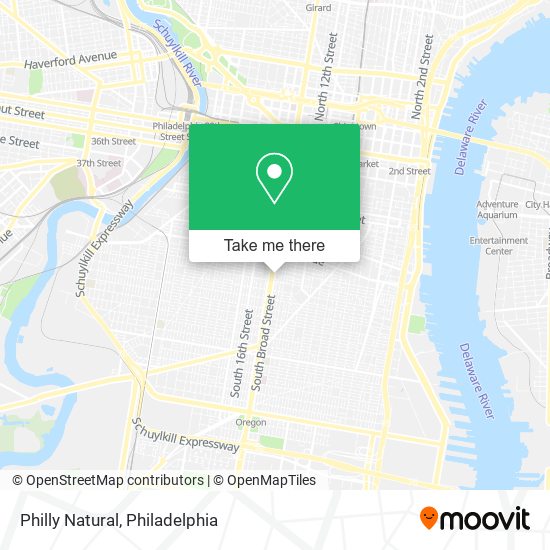 Mapa de Philly Natural