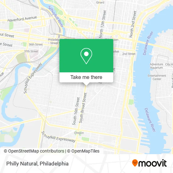 Philly Natural map
