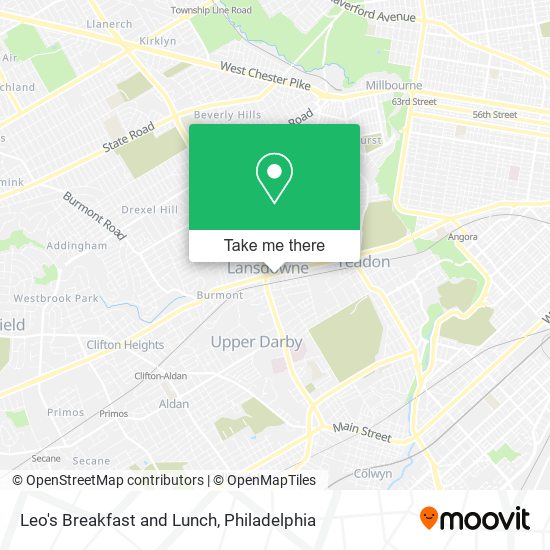 Leo's Breakfast and Lunch map