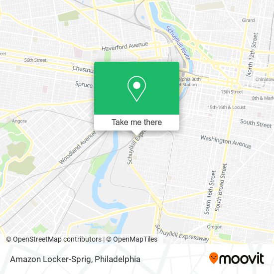 Mapa de Amazon Locker-Sprig