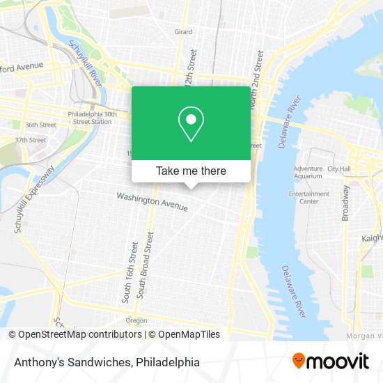 Mapa de Anthony's Sandwiches