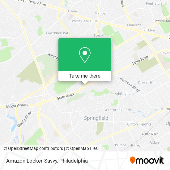 Amazon Locker-Savvy map