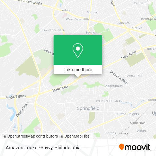 Mapa de Amazon Locker-Savvy