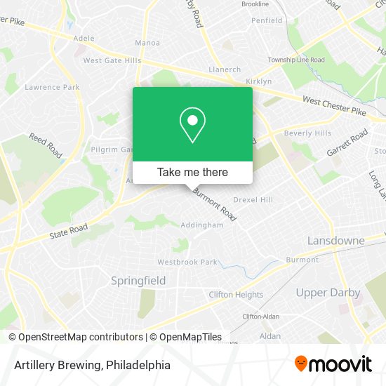 Artillery Brewing map
