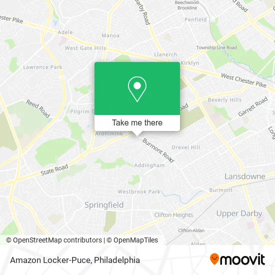 Amazon Locker-Puce map
