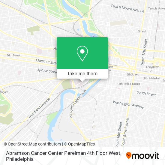 Mapa de Abramson Cancer Center Perelman 4th Floor West