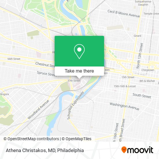 Athena Christakos, MD map
