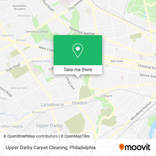 Mapa de Upper Darby Carpet Cleaning