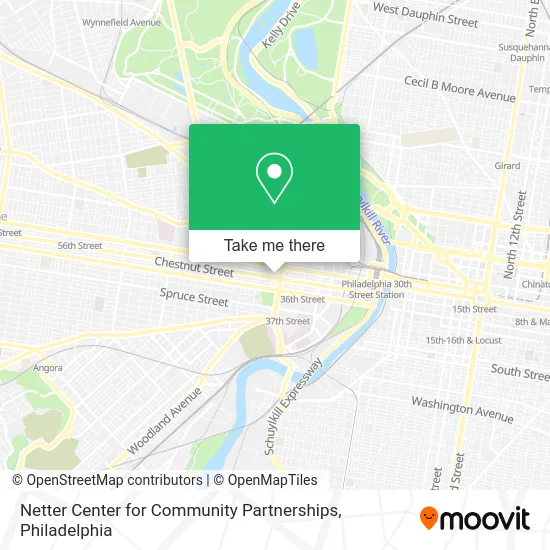 Netter Center for Community Partnerships map