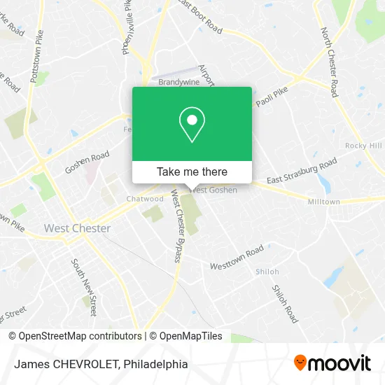 James CHEVROLET map
