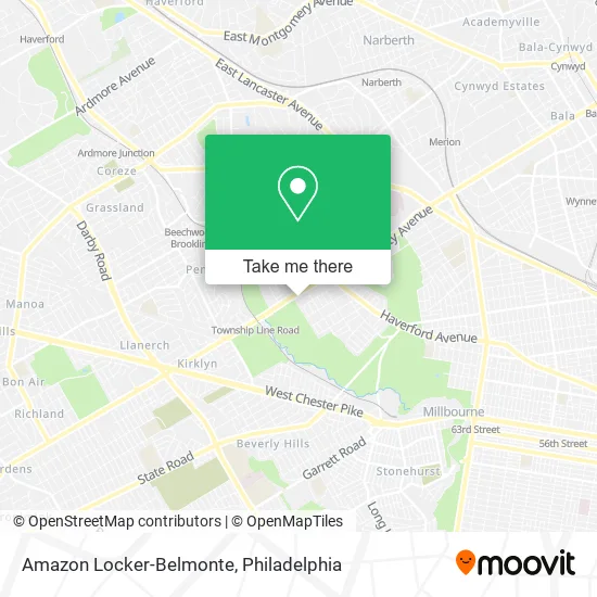 Amazon Locker-Belmonte map