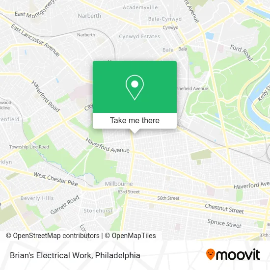 Brian's Electrical Work map