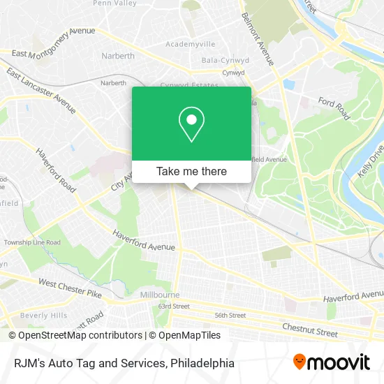 RJM's Auto Tag and Services map
