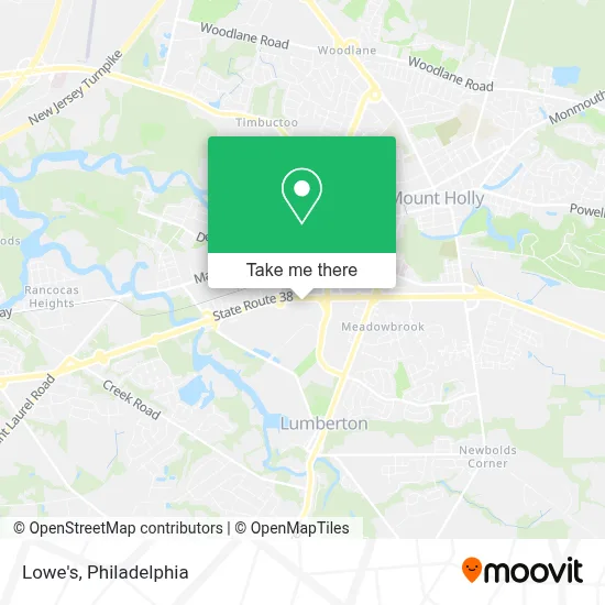Lowe's map