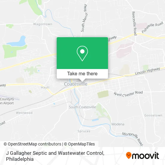 J Gallagher Septic and Wastewater Control map