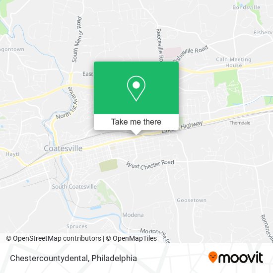 Chestercountydental map