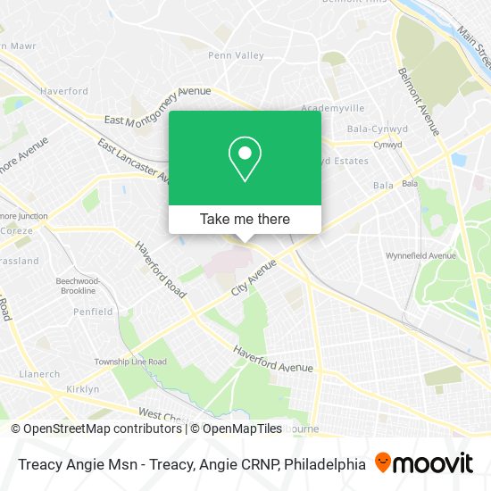 Treacy Angie Msn - Treacy, Angie CRNP map