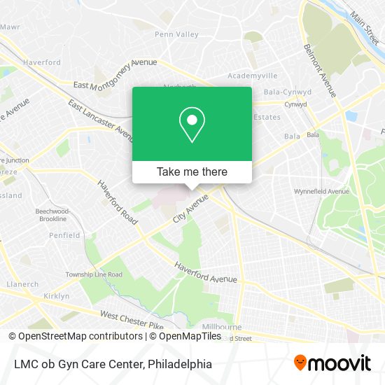 LMC ob Gyn Care Center map