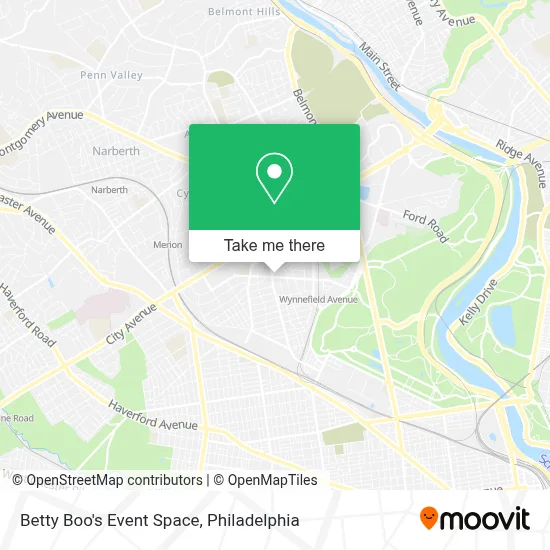 Betty Boo's Event Space map