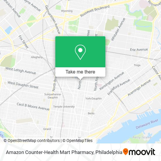 Mapa de Amazon Counter-Health Mart Pharmacy