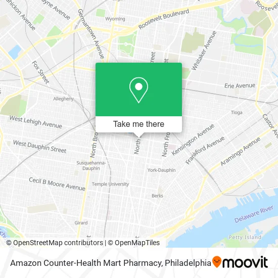 Amazon Counter-Health Mart Pharmacy map