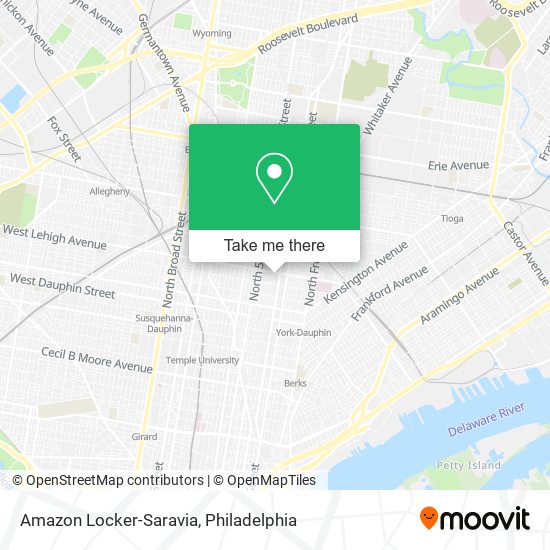 Mapa de Amazon Locker-Saravia