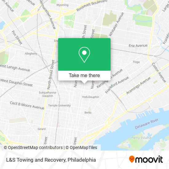 L&S Towing and Recovery map