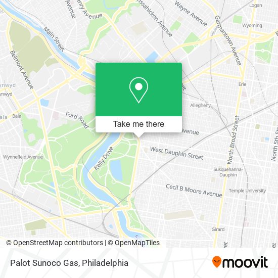 Palot Sunoco Gas map