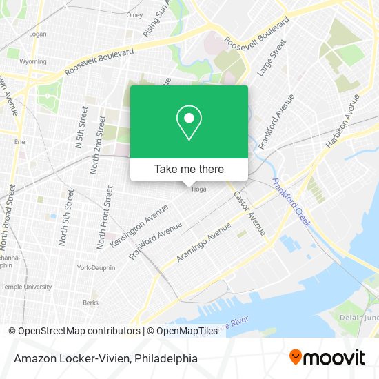 Amazon Locker-Vivien map