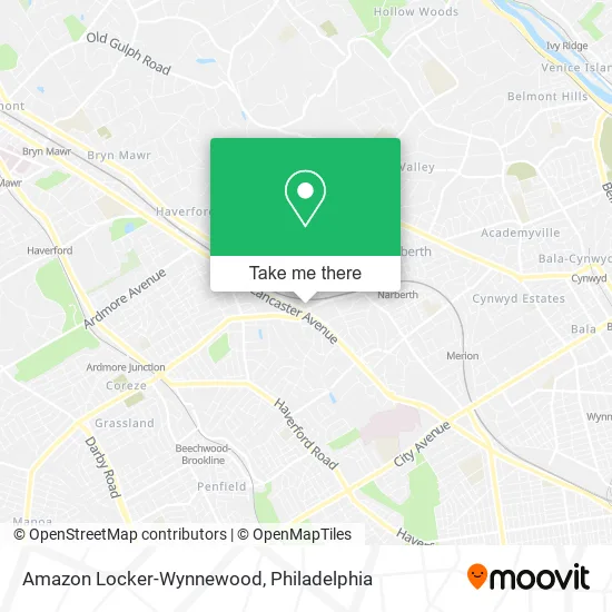 Amazon Locker-Wynnewood map