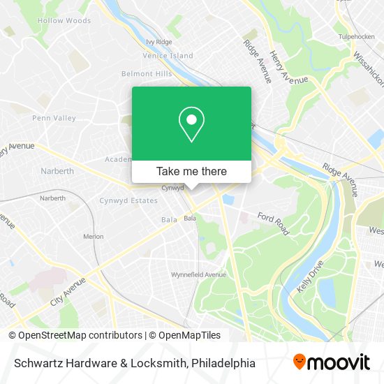 Schwartz Hardware & Locksmith map