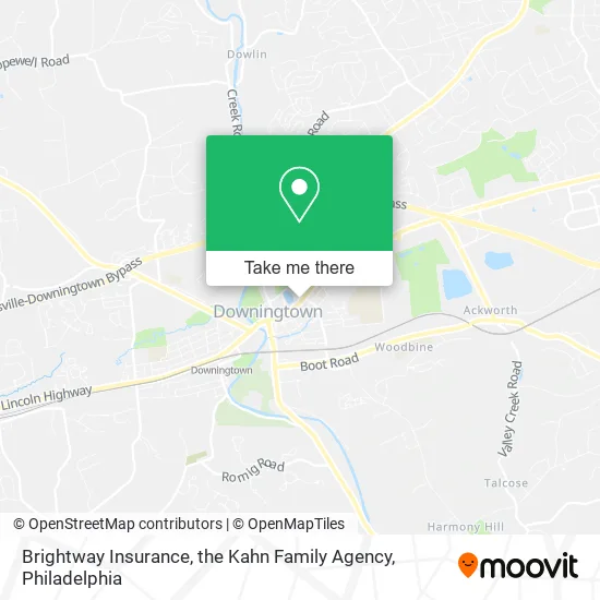 Brightway Insurance, the Kahn Family Agency map