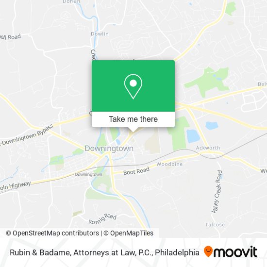 Mapa de Rubin & Badame, Attorneys at Law, P.C.