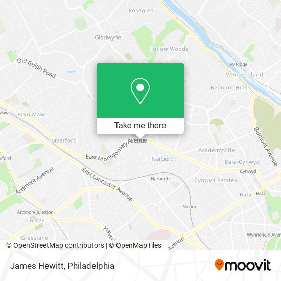 Mapa de James Hewitt