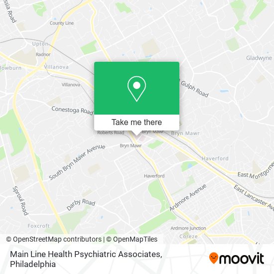 Main Line Health Psychiatric Associates map