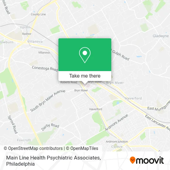 Main Line Health Psychiatric Associates map