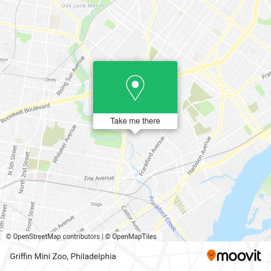 Griffin Mini Zoo map