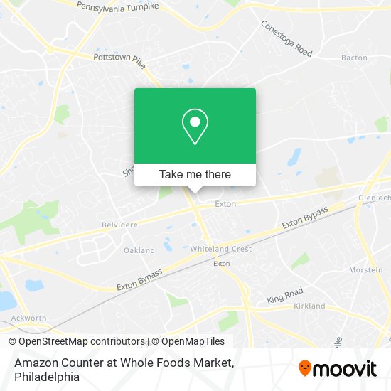 Amazon Counter at Whole Foods Market map